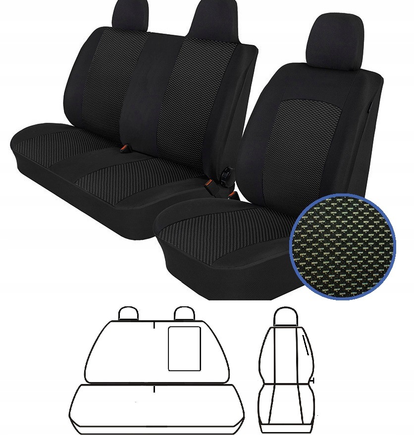 Autopoťahy Citroen Jumper/Ducato/Boxer 06- 2+1