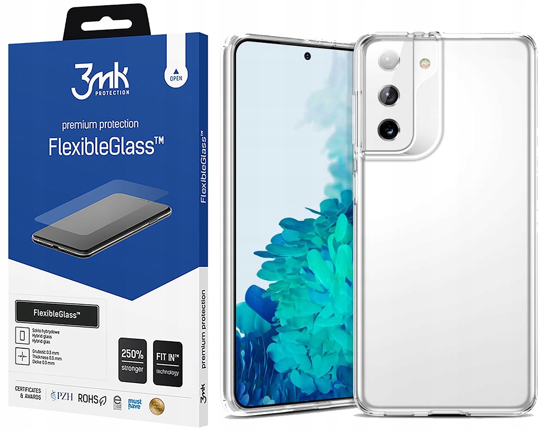 

Cienkie Etui Do Samsung Galaxy S21+ Plus Szkło 3MK
