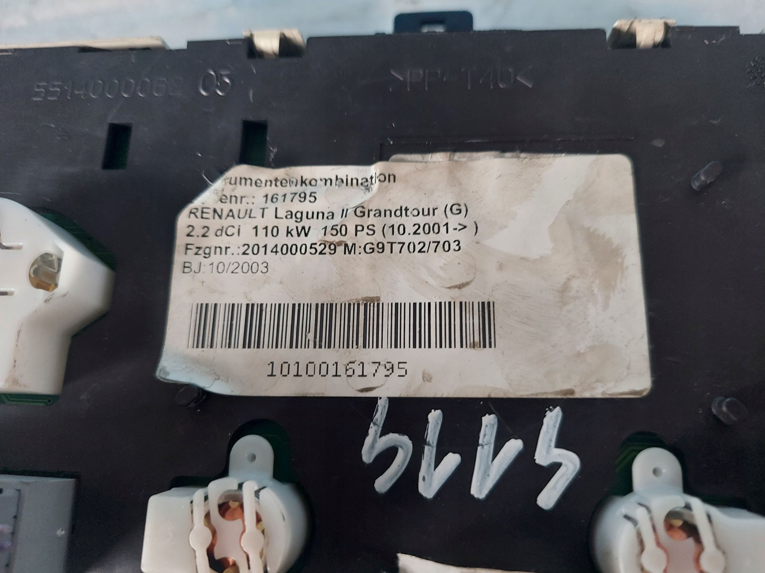dials clock LAGUNA II 2.2 DCI SW0E9N73