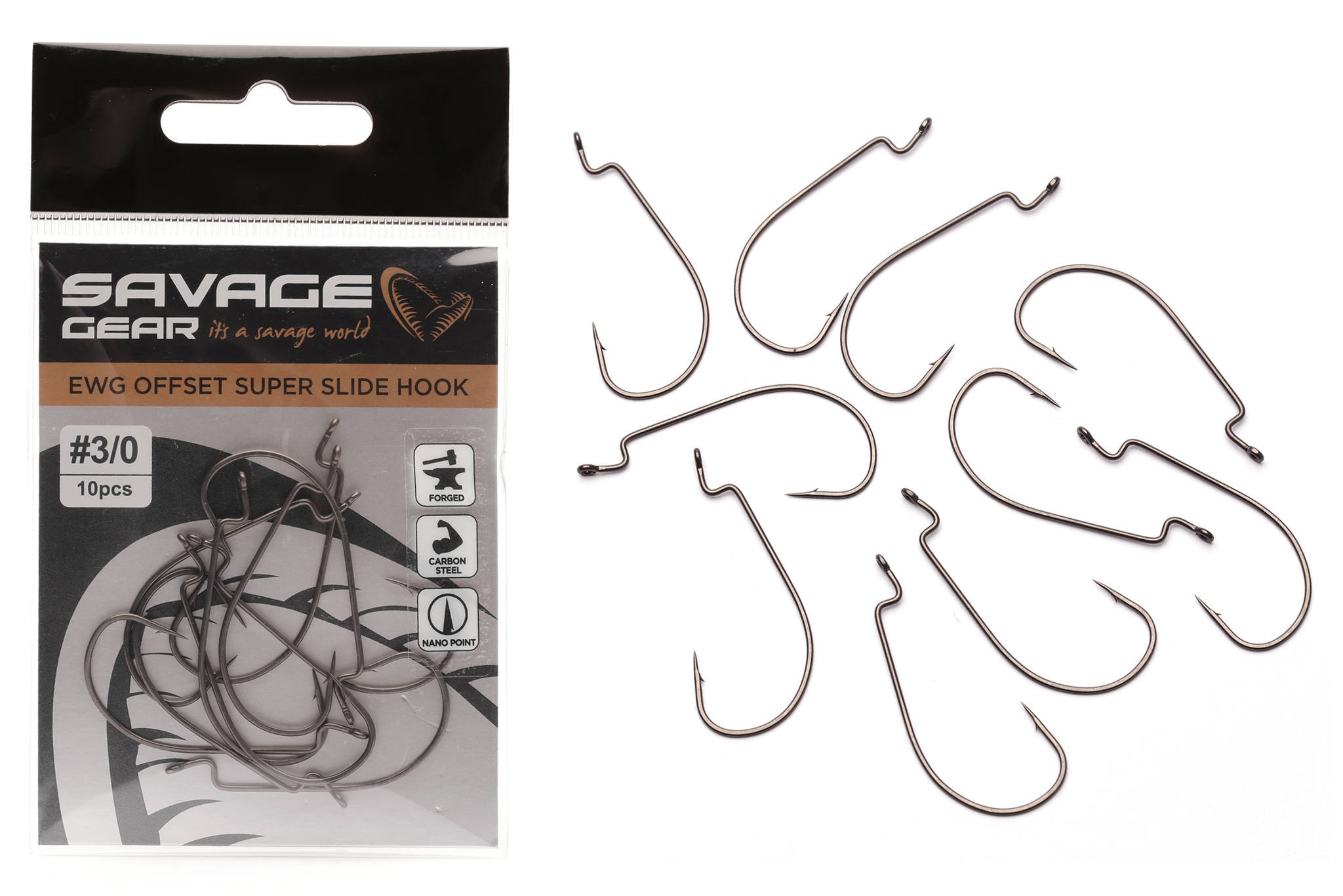 Haki Offsetowe Savage Gear Slide 5/0-10szt