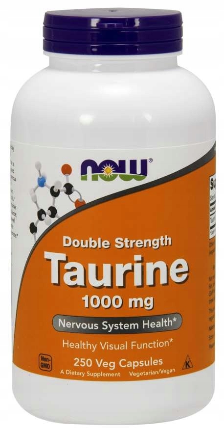 Now Foods Taurin Double Strength Taurin 1000 mg (250 kapslí)