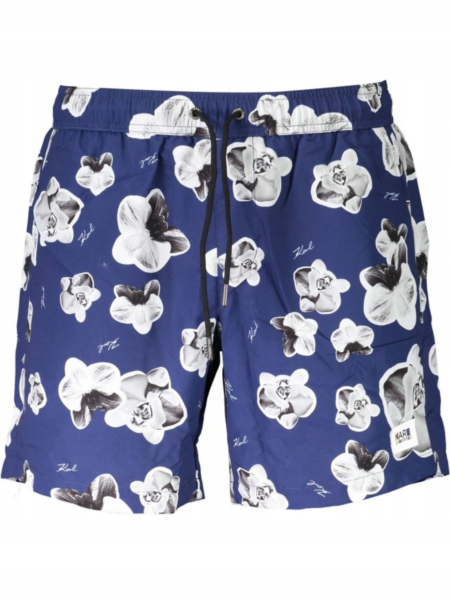 Kraťasy plavkové kraťasy Karl Lagerfeld KL20MBM12 tmavě modrá S