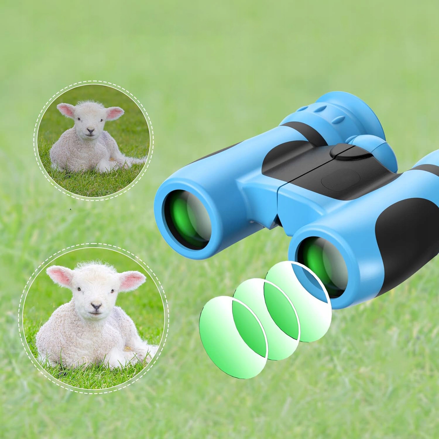 LORNETKA ODPORNA NA WSTRZĄSY DLA DZIECI OBSERWACJA PTAKÓW 8X21 TURYSTYCZNA Minimalny wiek dziecka 3