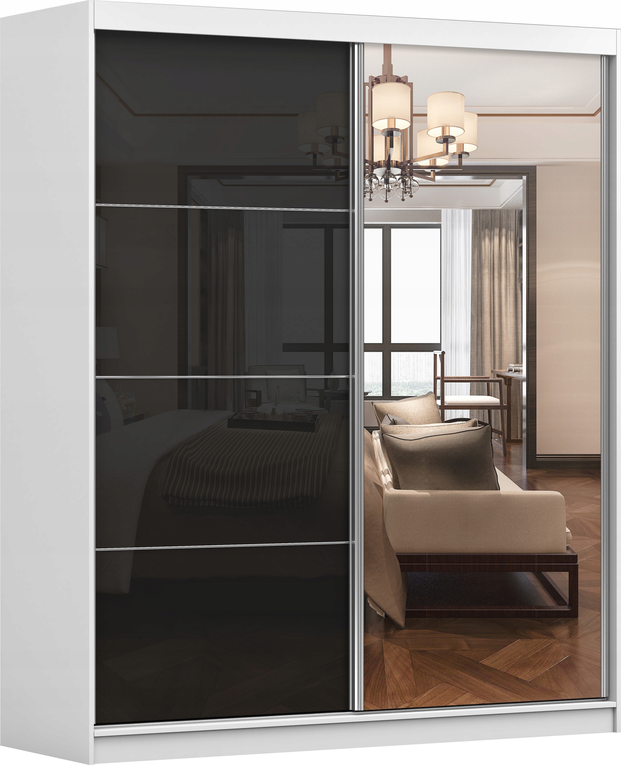 Skříň Multi 31 180 se zrcadlem police šatní skříň Bcz P velká Výrobce