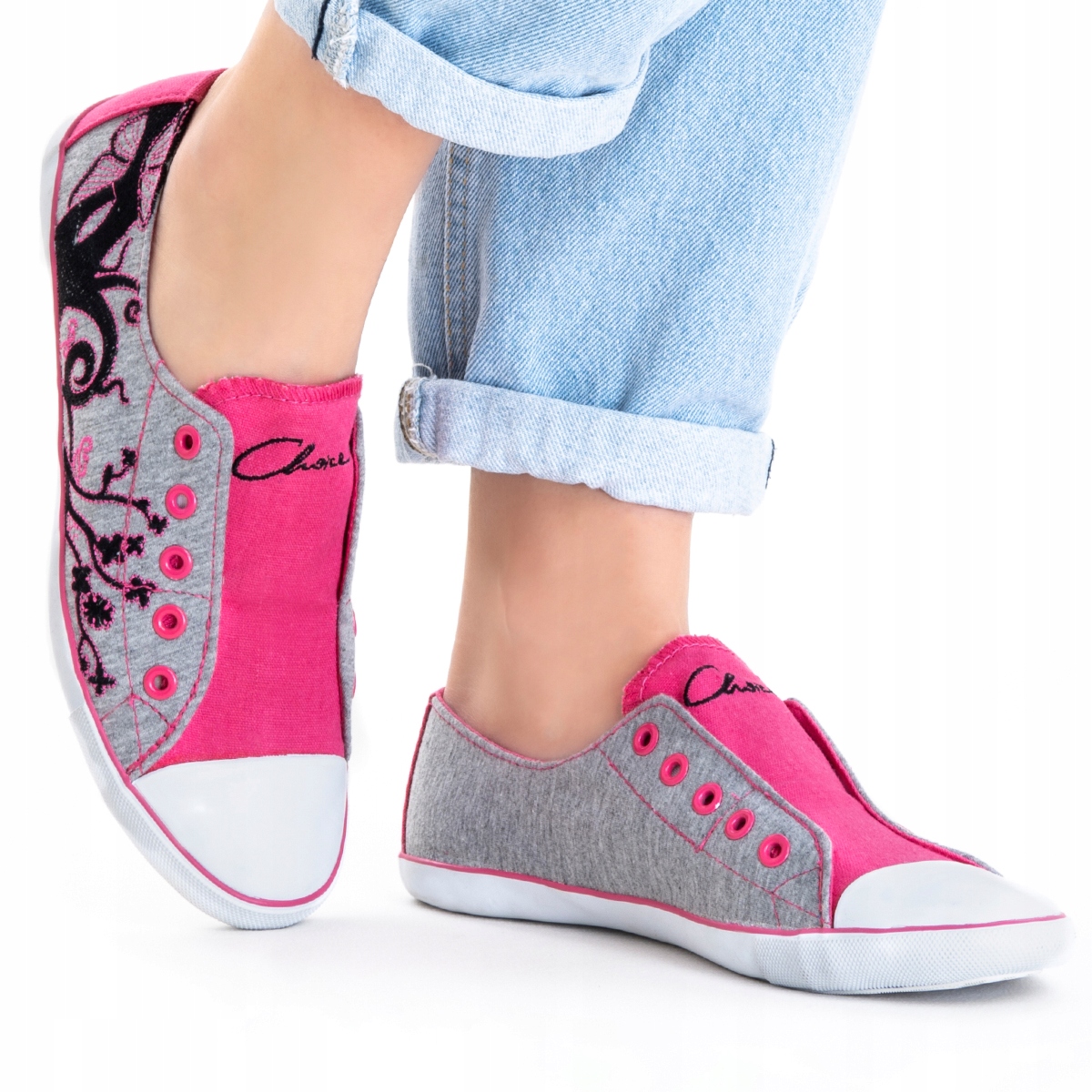 

Tenisówki Modne Na Szczupłą Stopę Miękkie Choice