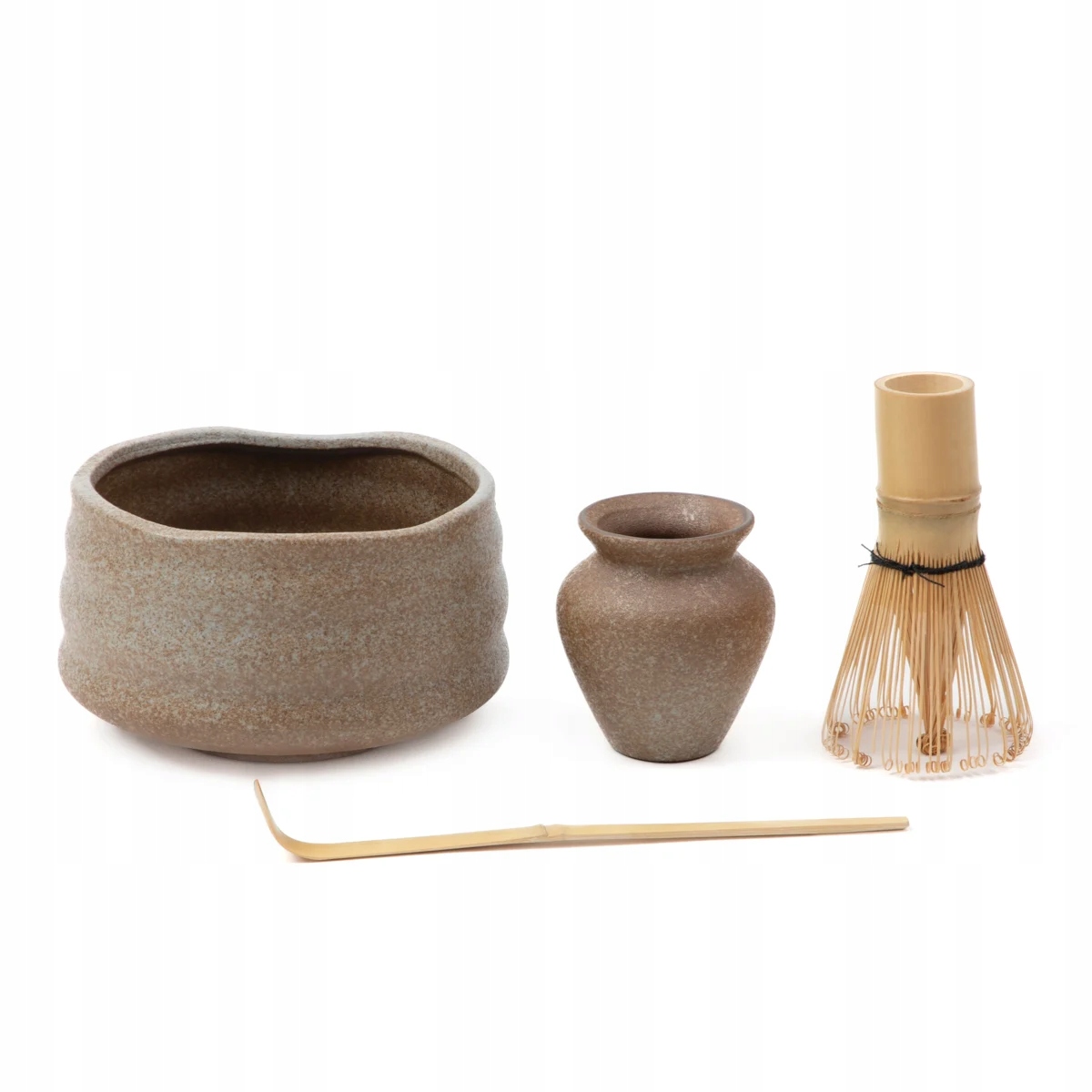 Sada matcha Yunomi pro přípravu matcha 4 ks kamenina Homla