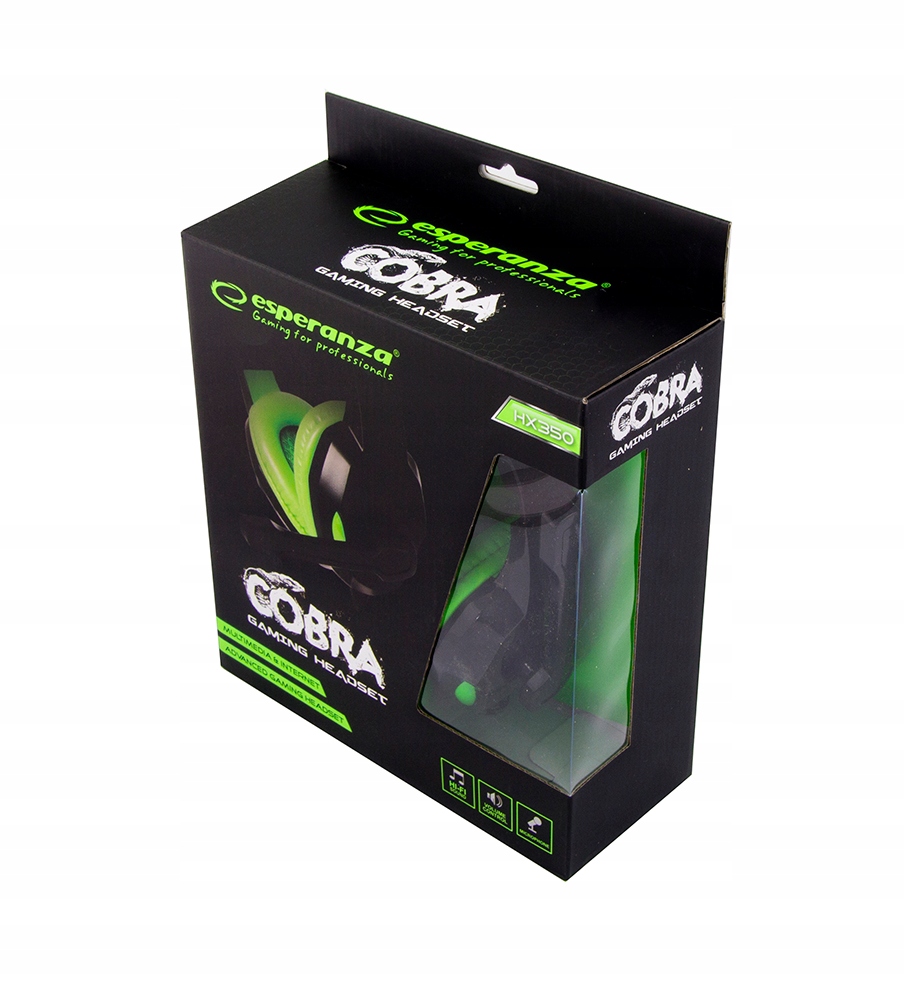 SŁUCHAWKI Z MIKROFONEM GAMING COBRA Dla Gracza Model C0BRA
