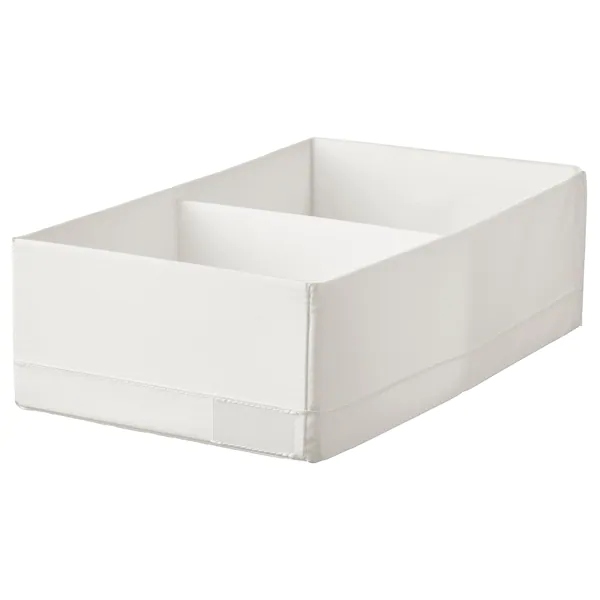 

Ikea Stuk Pudełko z przegródkami biały 20x34x10 cm
