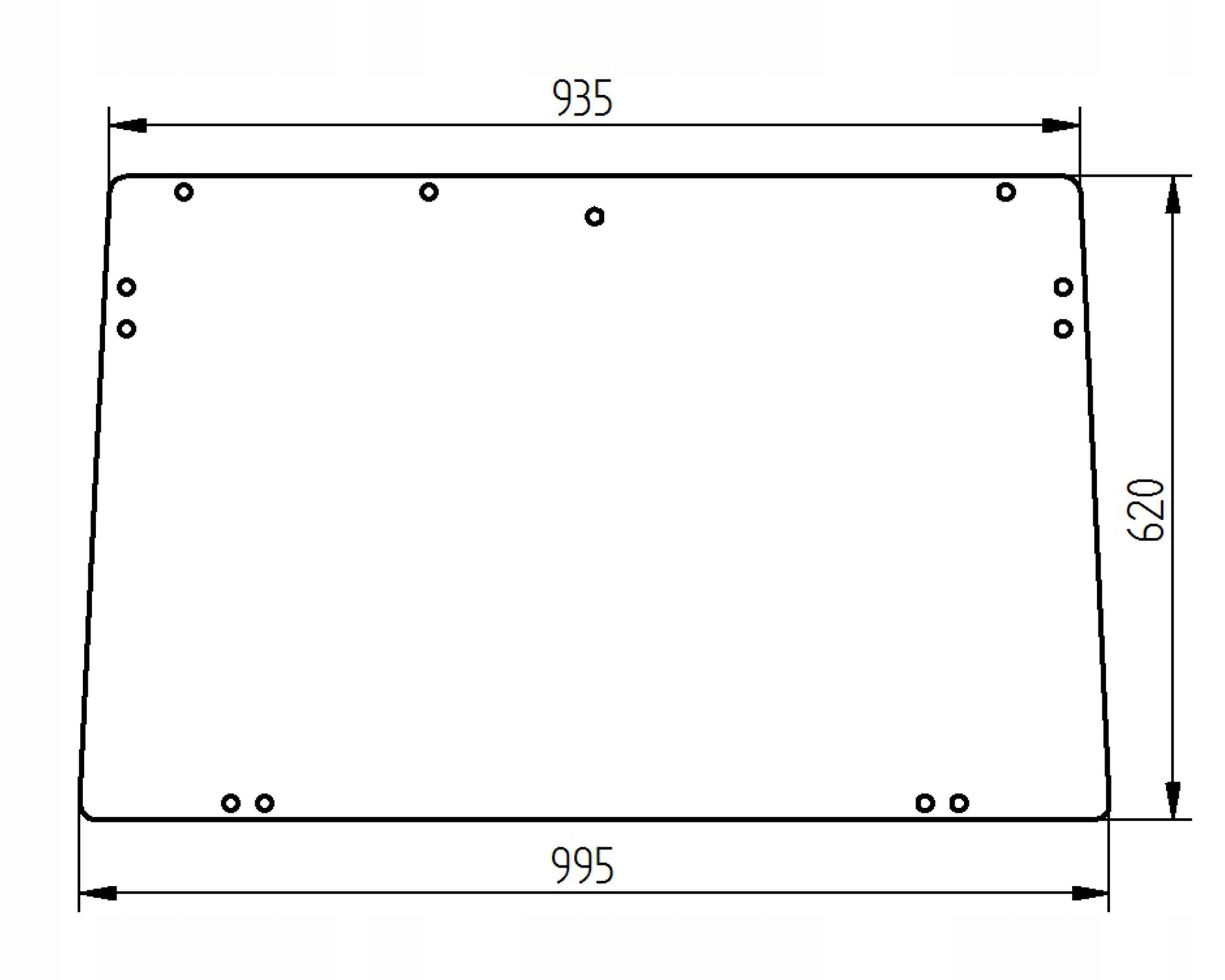 sklo Valtra Valmet přední V33167000