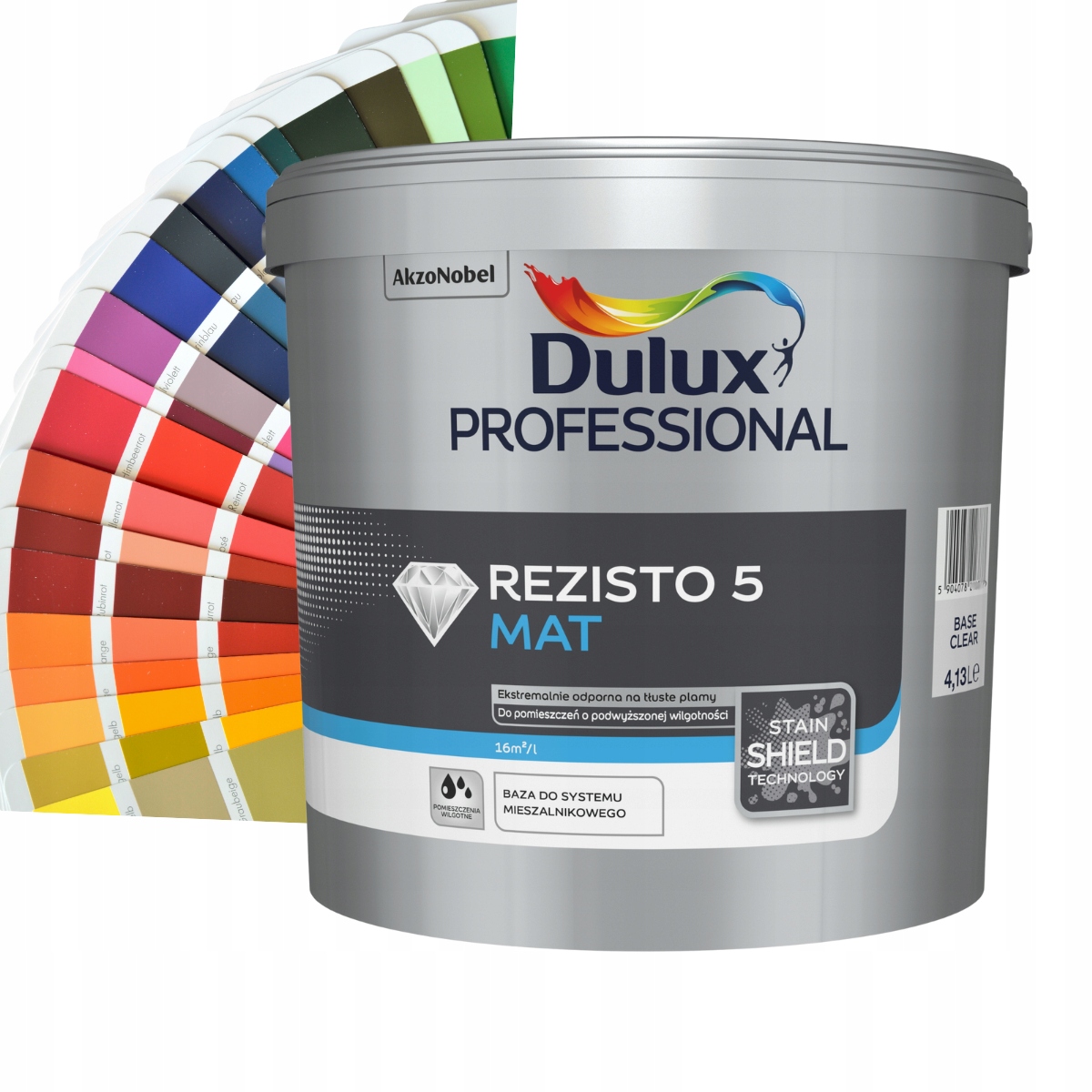 Dulux Rezisto 5 Báza Clear Latexová Farba Odolná Voči Škvrnám 4,13 L Miešačka