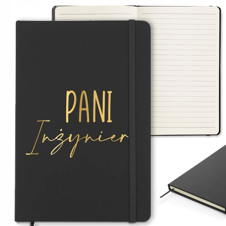 

Notes Z Gumką A5 dla Pani Inżynier Gold Wz