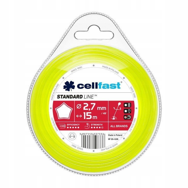 

Cf Żyłka Tnąca 2,7MM 15M Gwiazdka