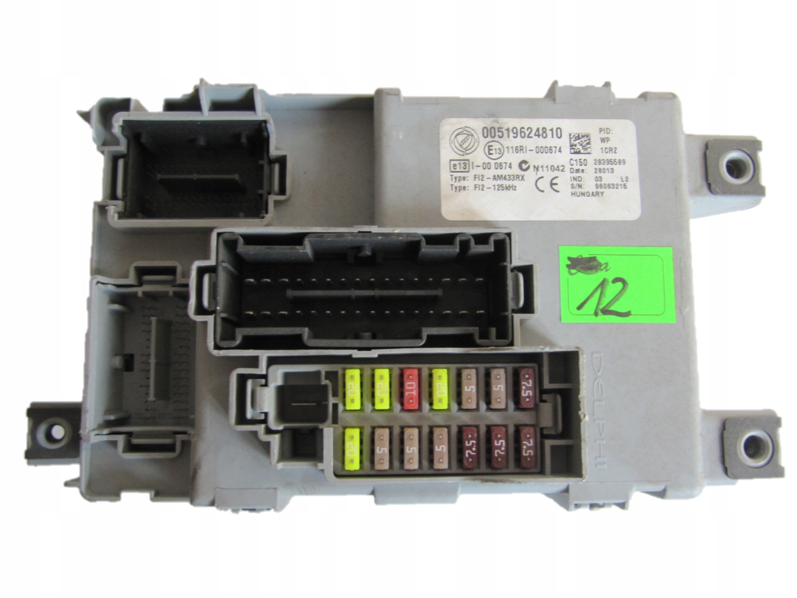 FIAT G.PUNTO MODUŁ SKRZYNKA BSI 00519624810