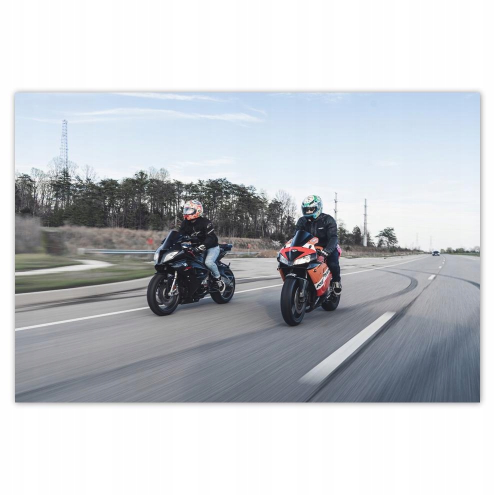 

Plakat 60x40 Ścigacz Motor Motocykl