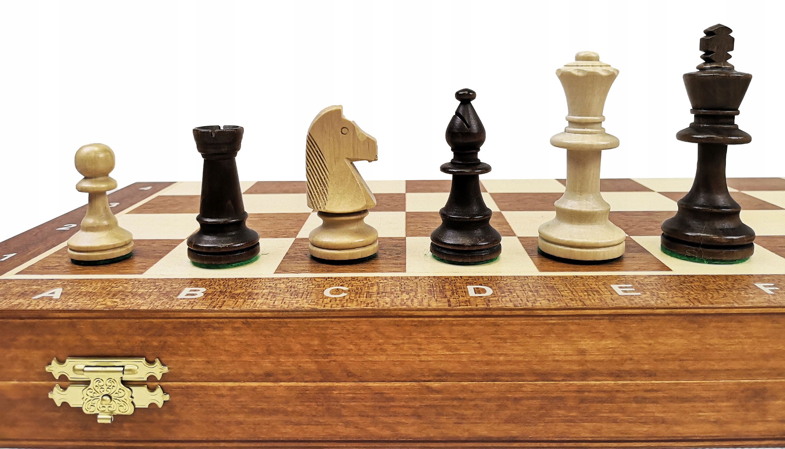 PROFESJONALNE SZACHY TURNIEJOWE 48x48 INTARSJOWANE EAN (GTIN) 5902560353648