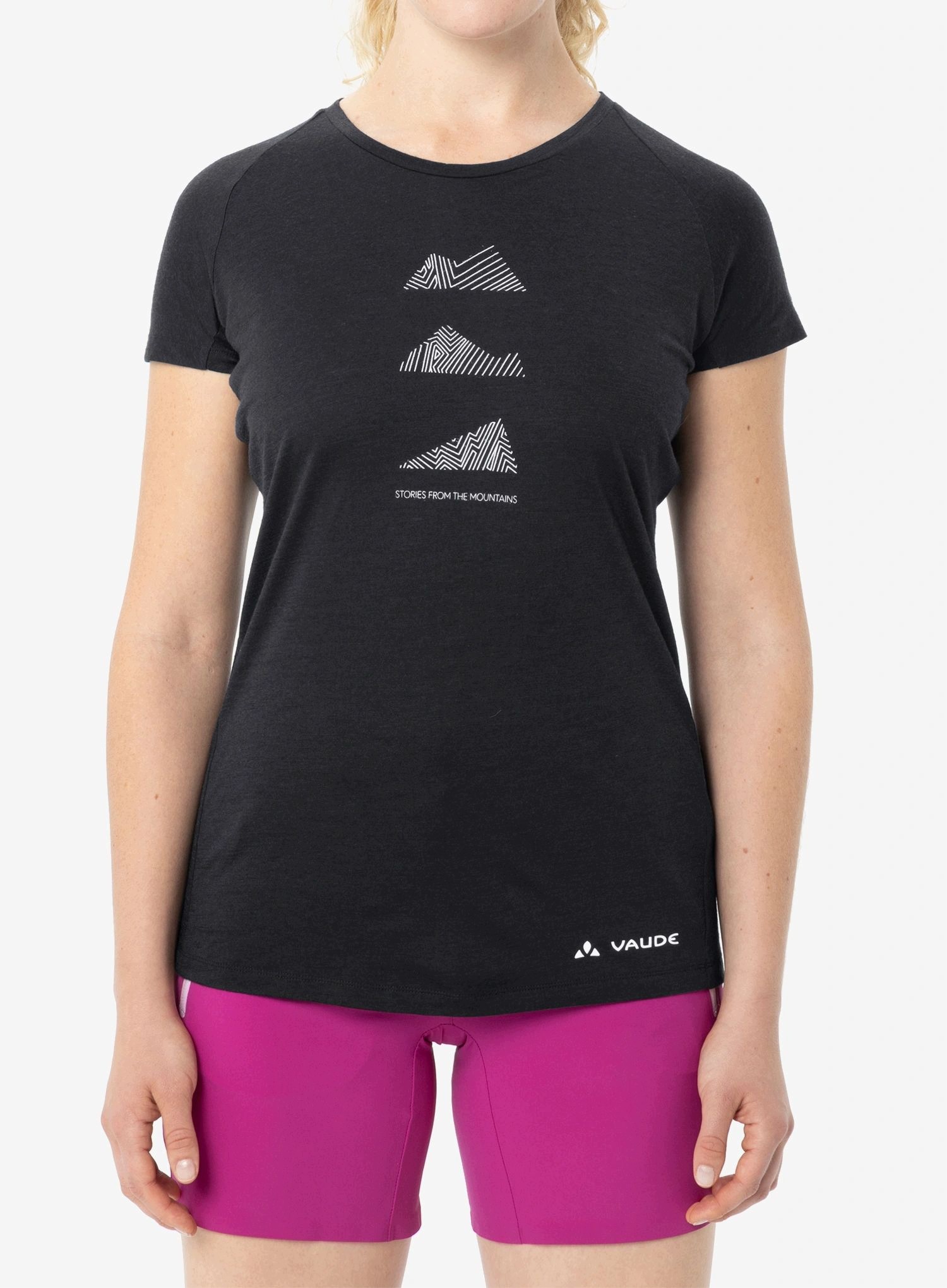 Dámské merino tričko Vaude Tekoa Wool T-Shirt černá 38 (s)