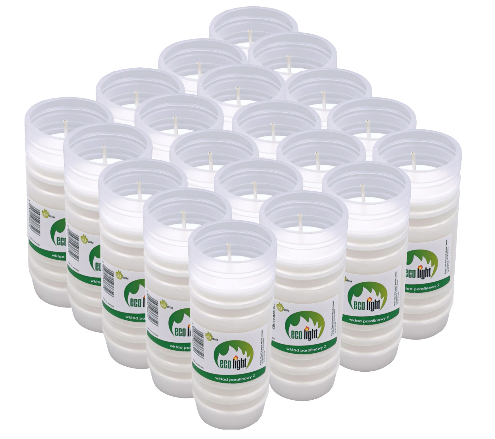

Wkłady Parafinowe 2.5 Dnia 60h Eco Light 20 szt