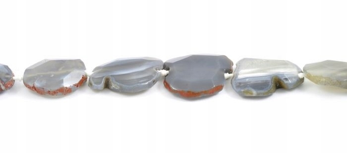 Achát šedý 32x30 mm Šňůrka