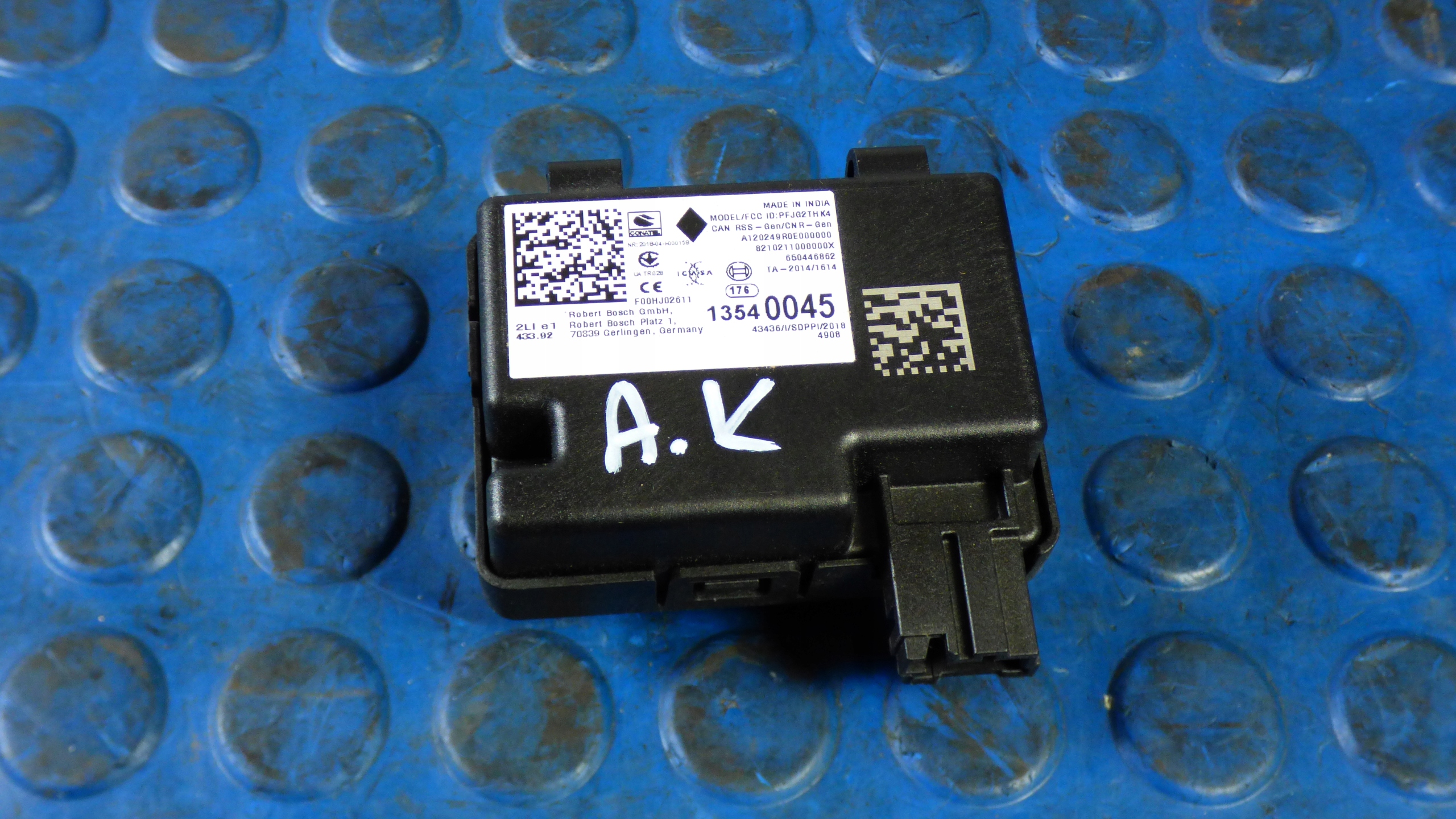 control unit 13540045 OPEL ASTRA K V