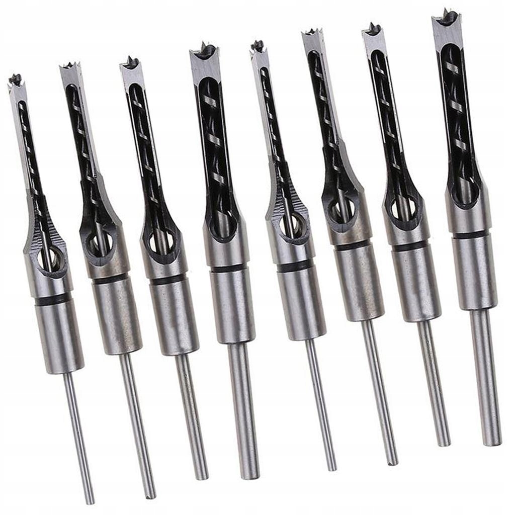 8x Свердло для прорізання квадратних отворів із щілинної сталі