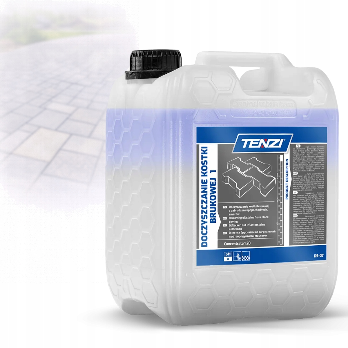 Płyn koncentrat do mycia doczyszczenia kostki brukowej Tenzi 5L