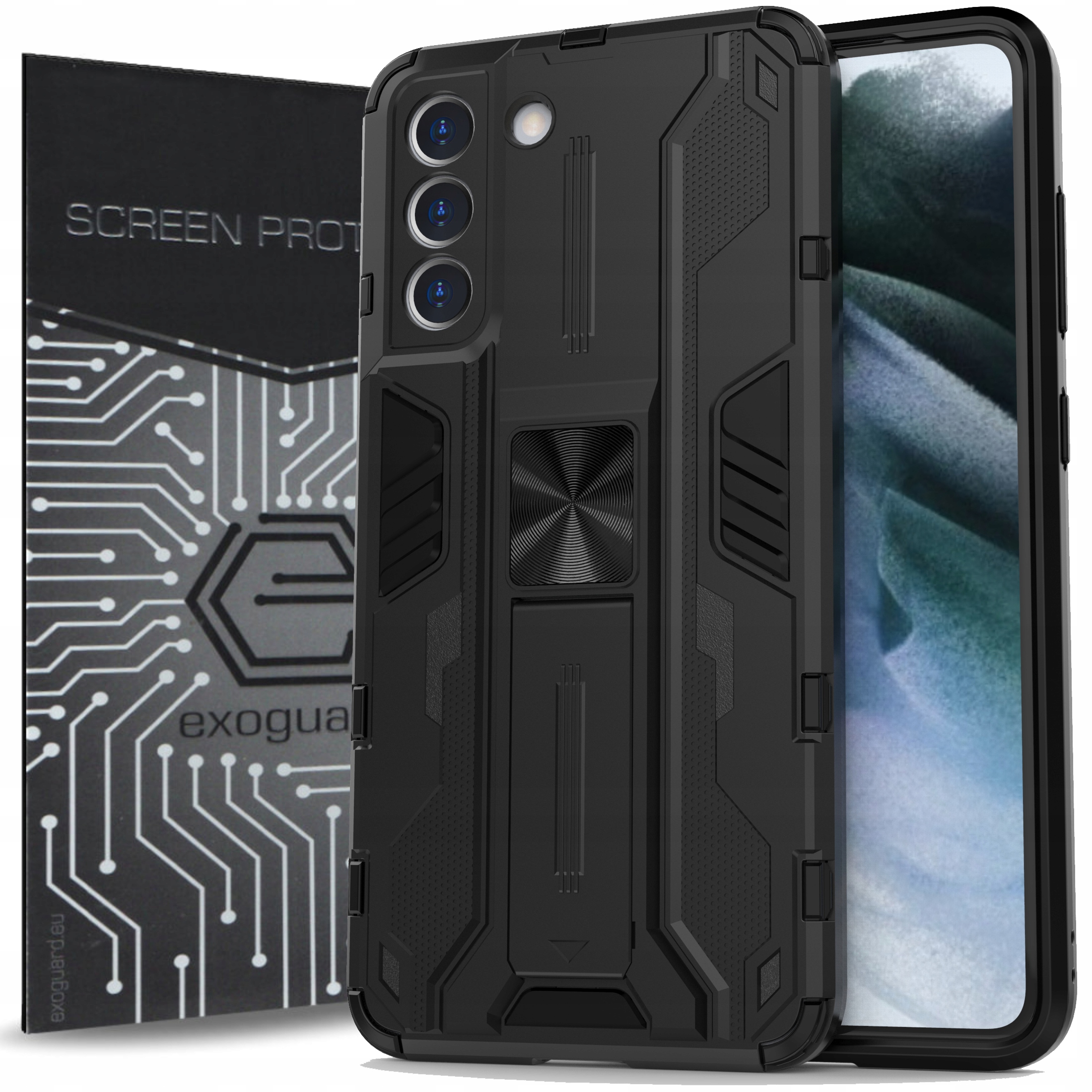 

Case Etui Pancerne+szkło do Samsung Galaxy S21 Fe