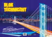 Blok techniczny A3 biały 10 kartek 160g Protos