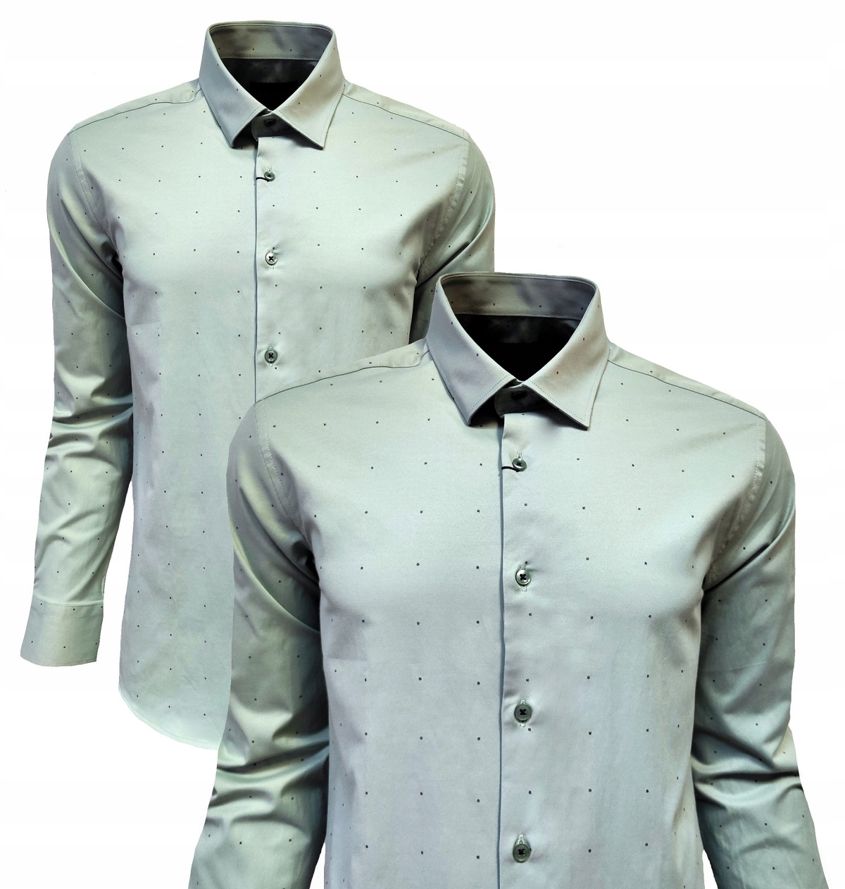 Pánská Košile Casual Klasická Mátová Vzor 3XL