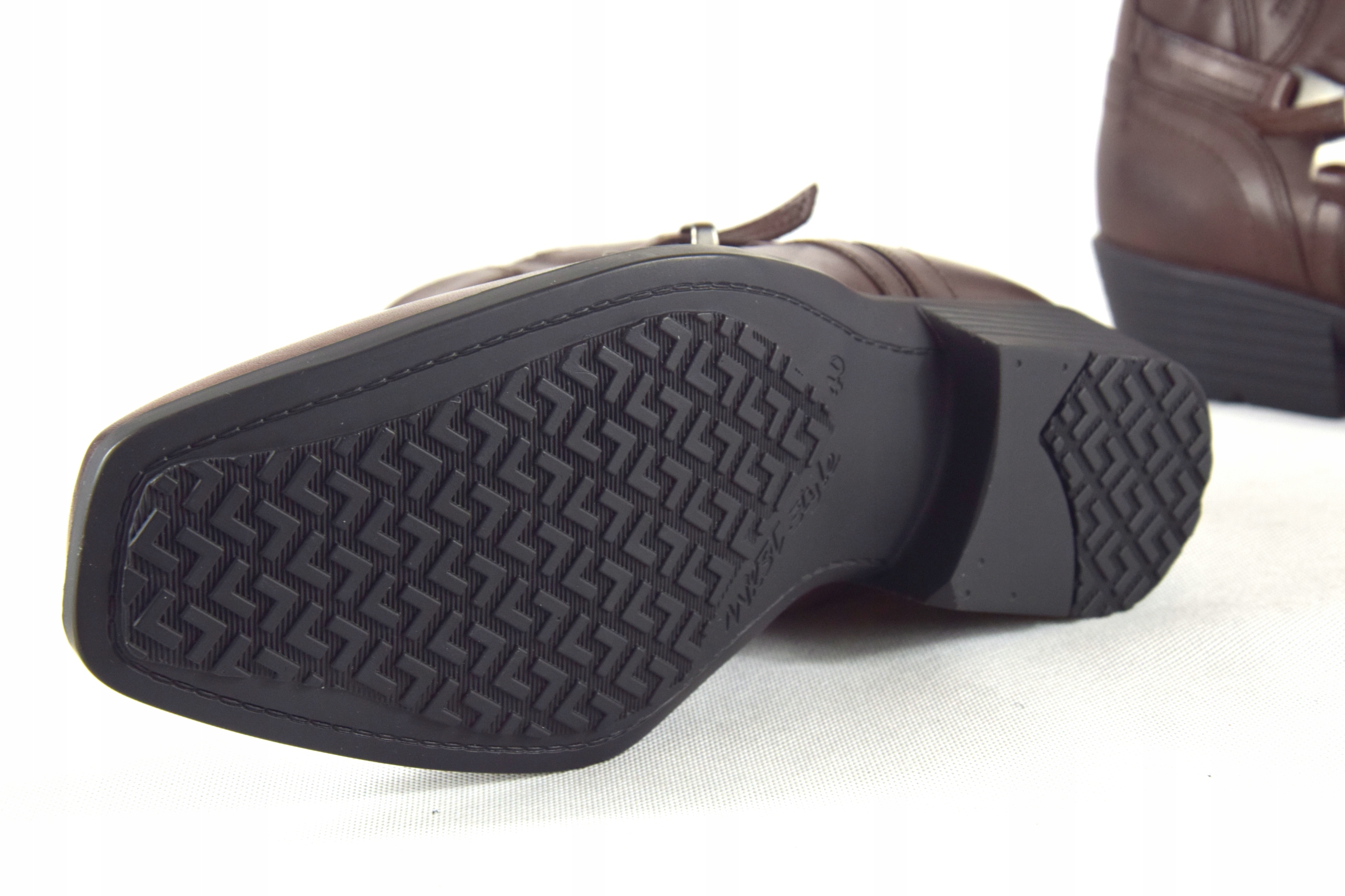 KOWBOJKI MĘSKIE DŁUGIE SKÓRZANE POLSKIE 680 Materiał wkładki skóra naturalna