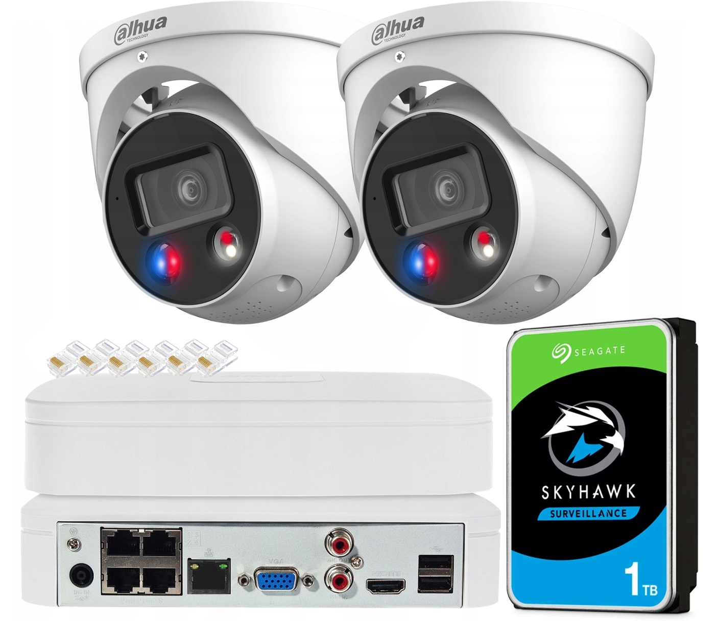 Monitorovací sada 2x 8Mpx Ip kamera WizSense TiOC Dual Illumination Dahua