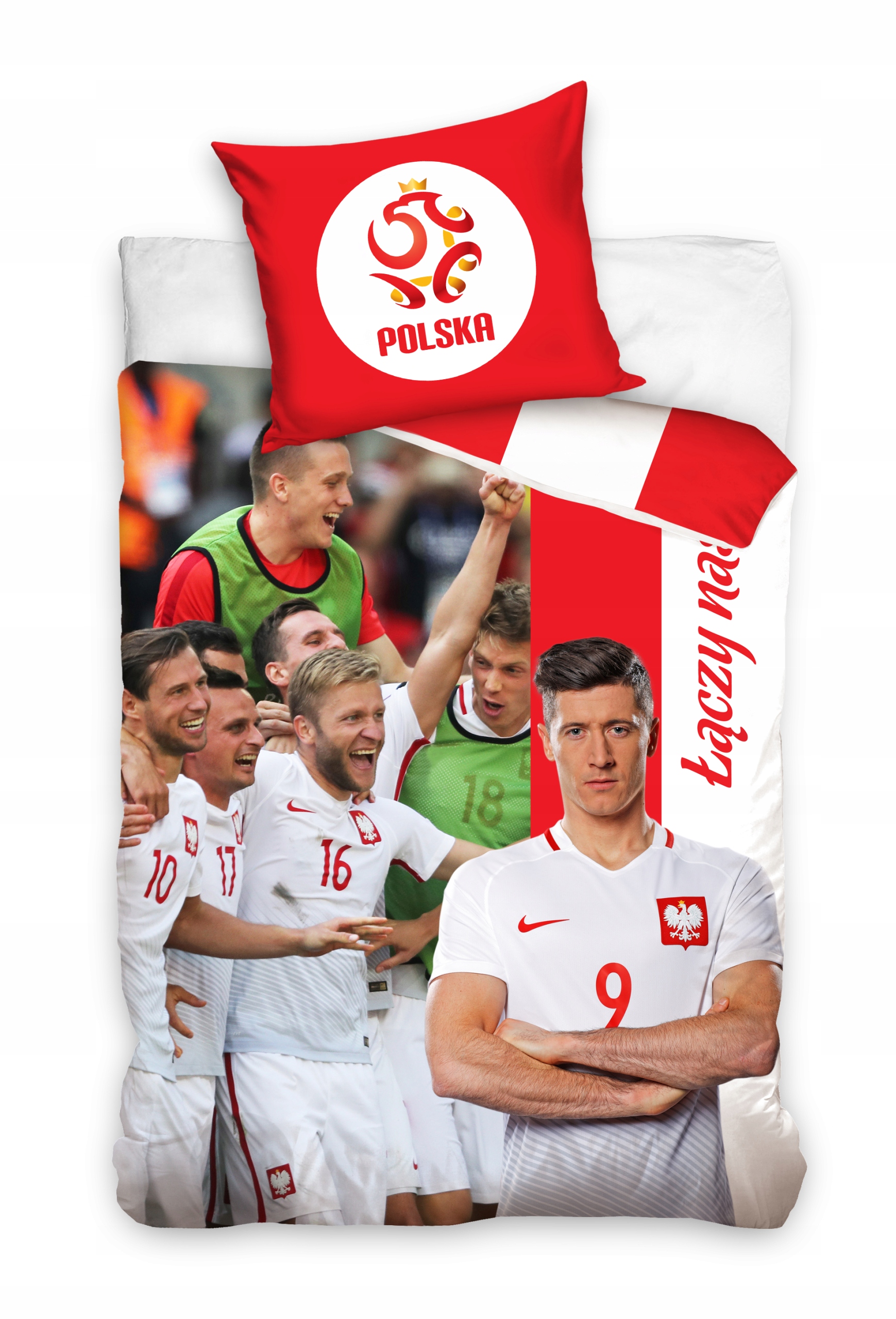 pościel piłkarska Lewandowski Lewy Polska 160x200 bawełna