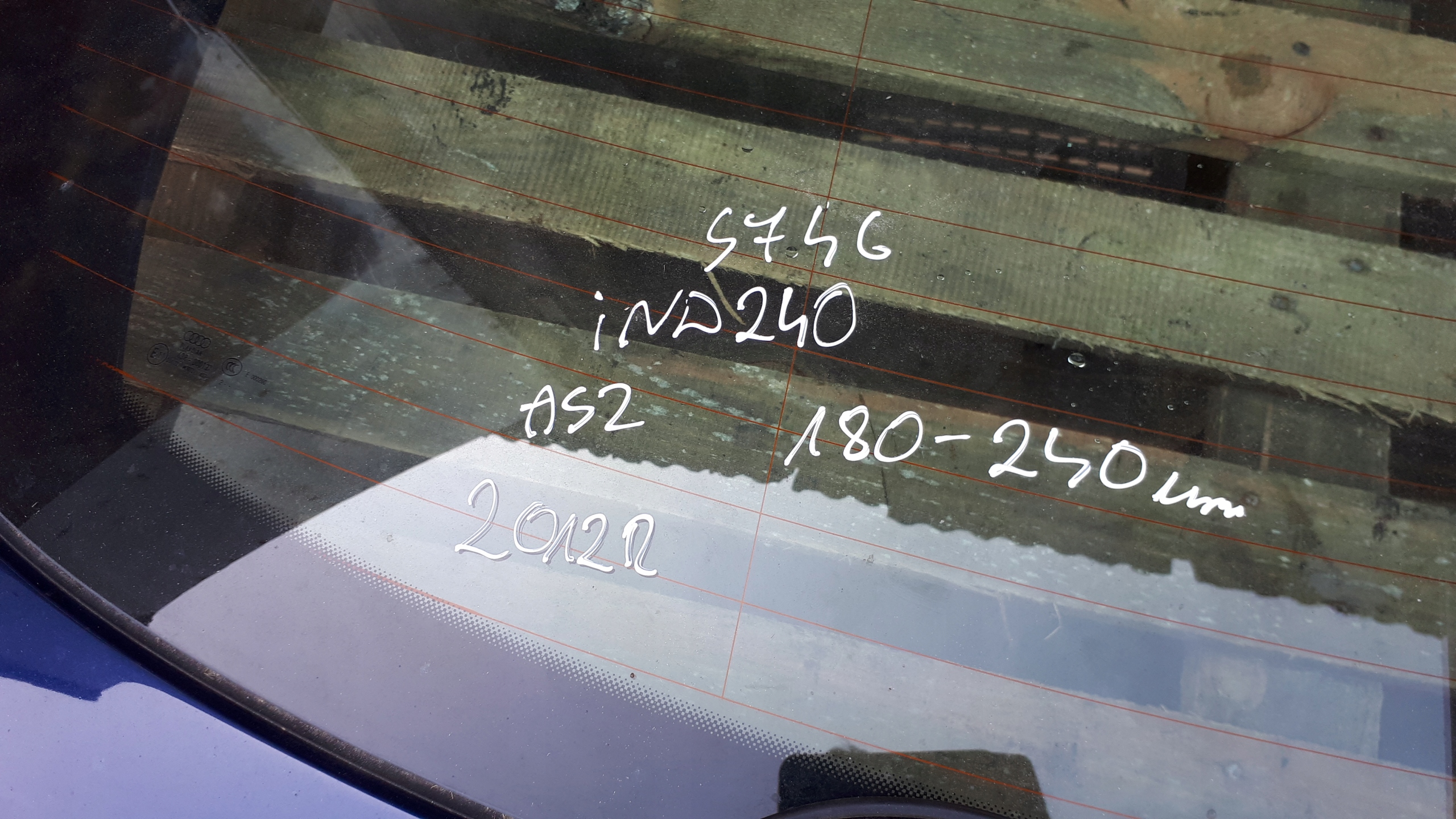 S7 4G A7 trunk door boot rear part window LX5P
