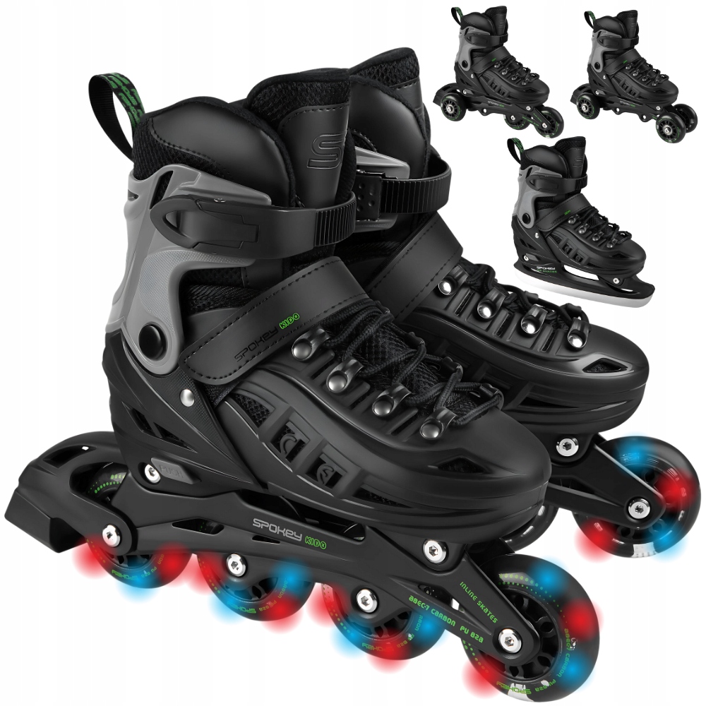 Dětské Hokejové Brusle Brusle 2v1 Spokey 4v1 s Led kolečky