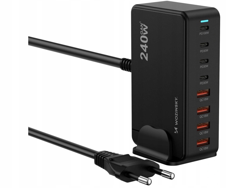 Stacja ładująca Wozinsky GaN QC3 240W