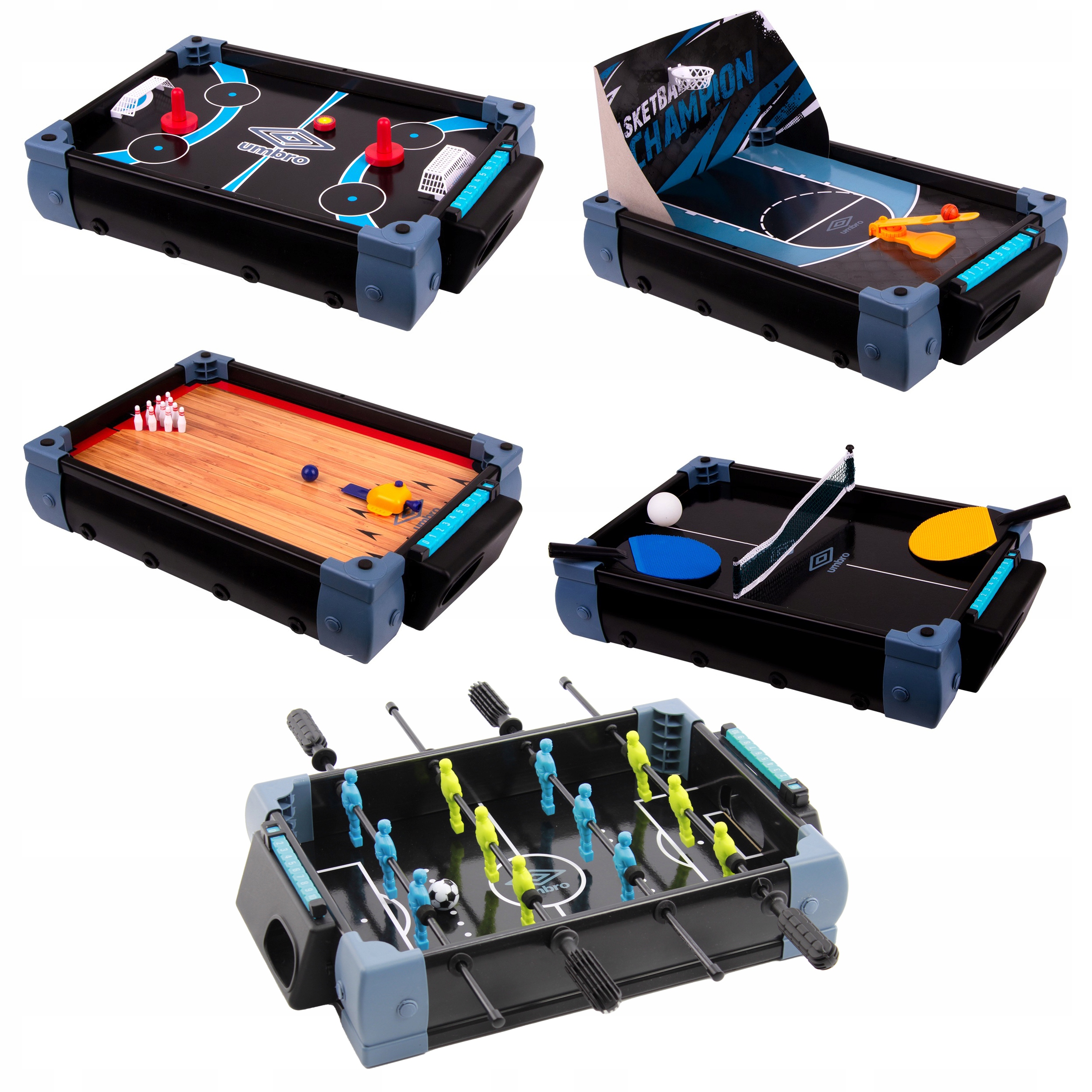 

stół gra mini Piłkarzyki tenis Cymbergaj Umbro 5w1