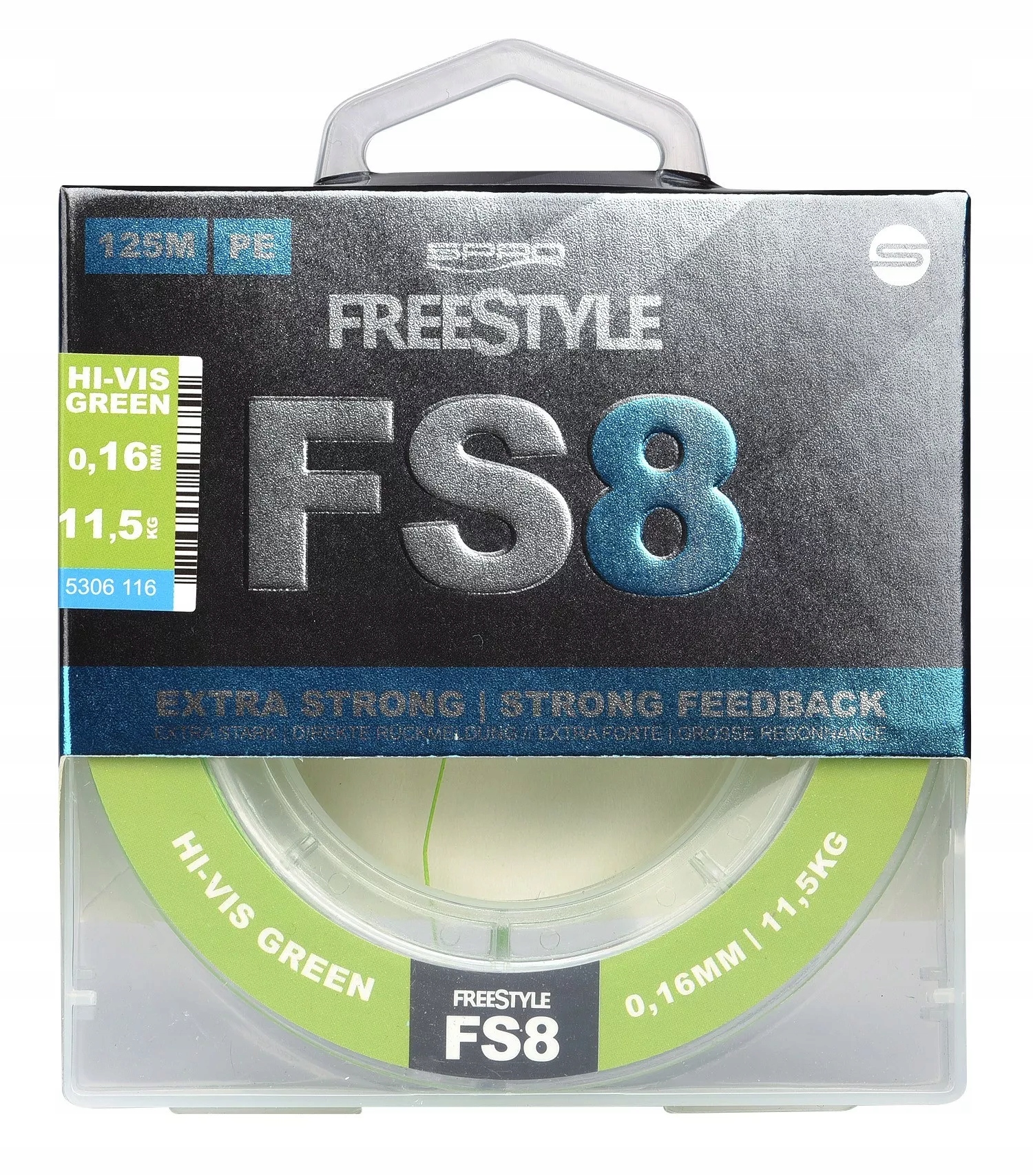 Plecionka Spro Fs X8 Hi-Vis Chartreuse 0.08mm 125m