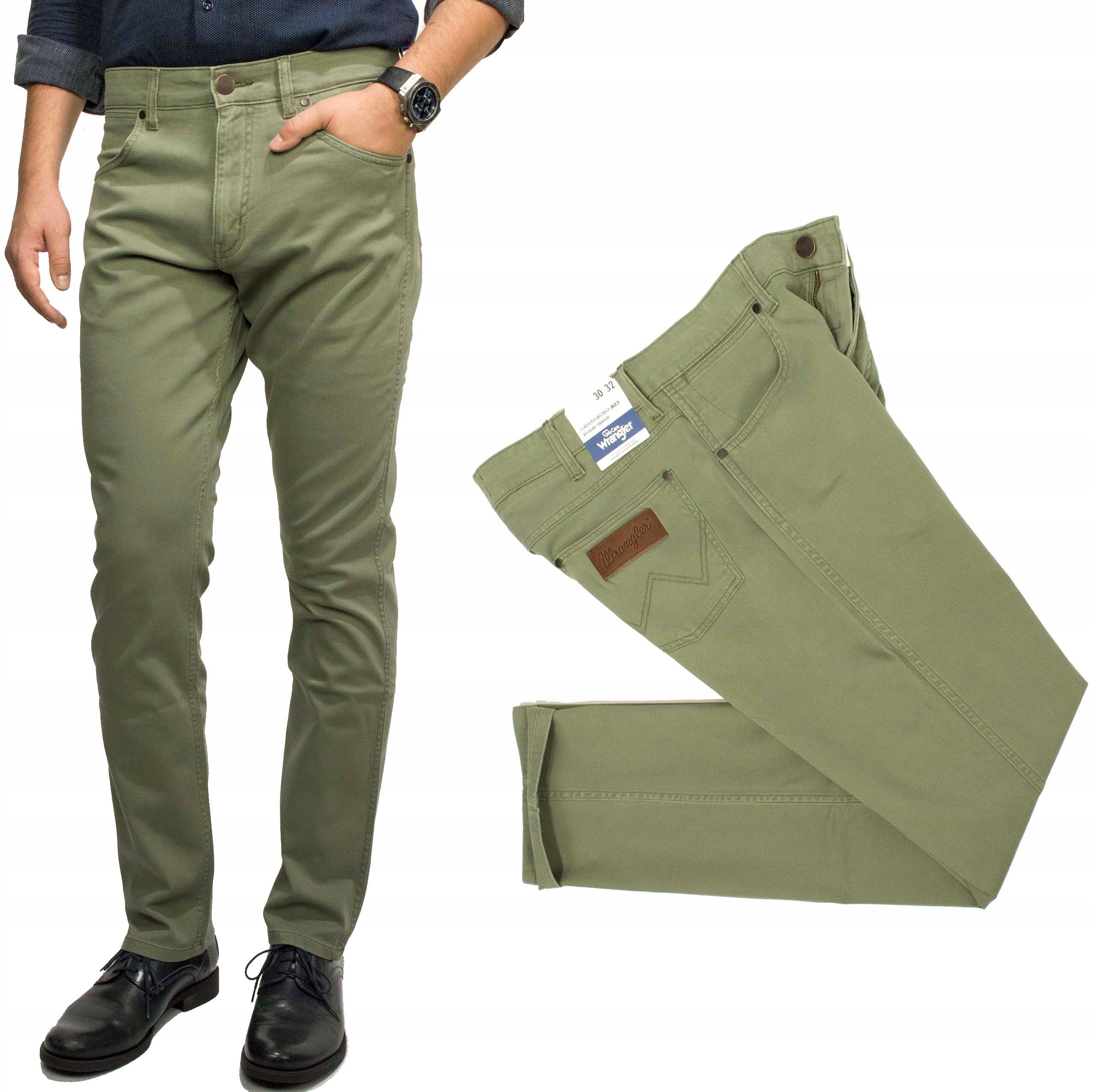 Wrangler Greensboro Dusty Olive pánské kalhoty regular W32 L34
