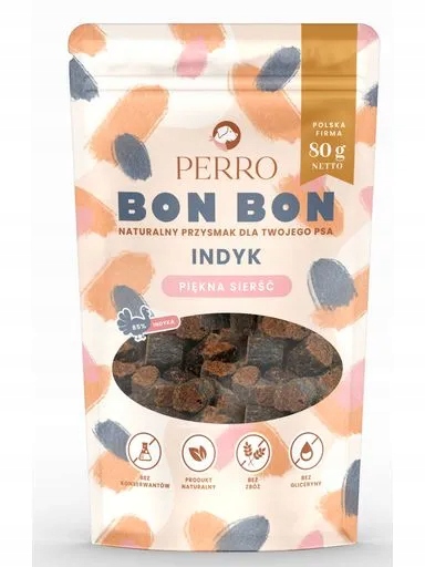 4x Perro Bon Bon Krůta – krásná srst 80 g