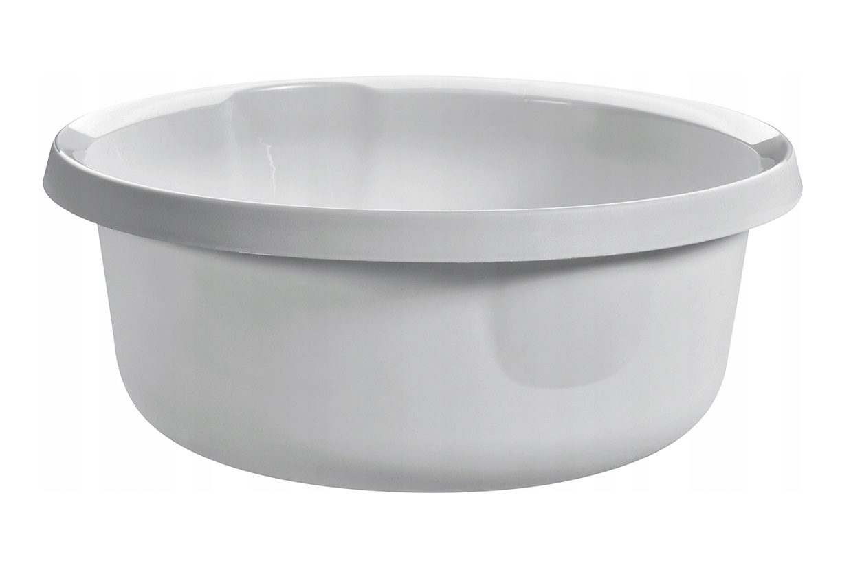 Miska Plastikowa Szara Pojemna Essentials Jasno Szara Uniwersalna 10 litrów Kolor odcienie szarości