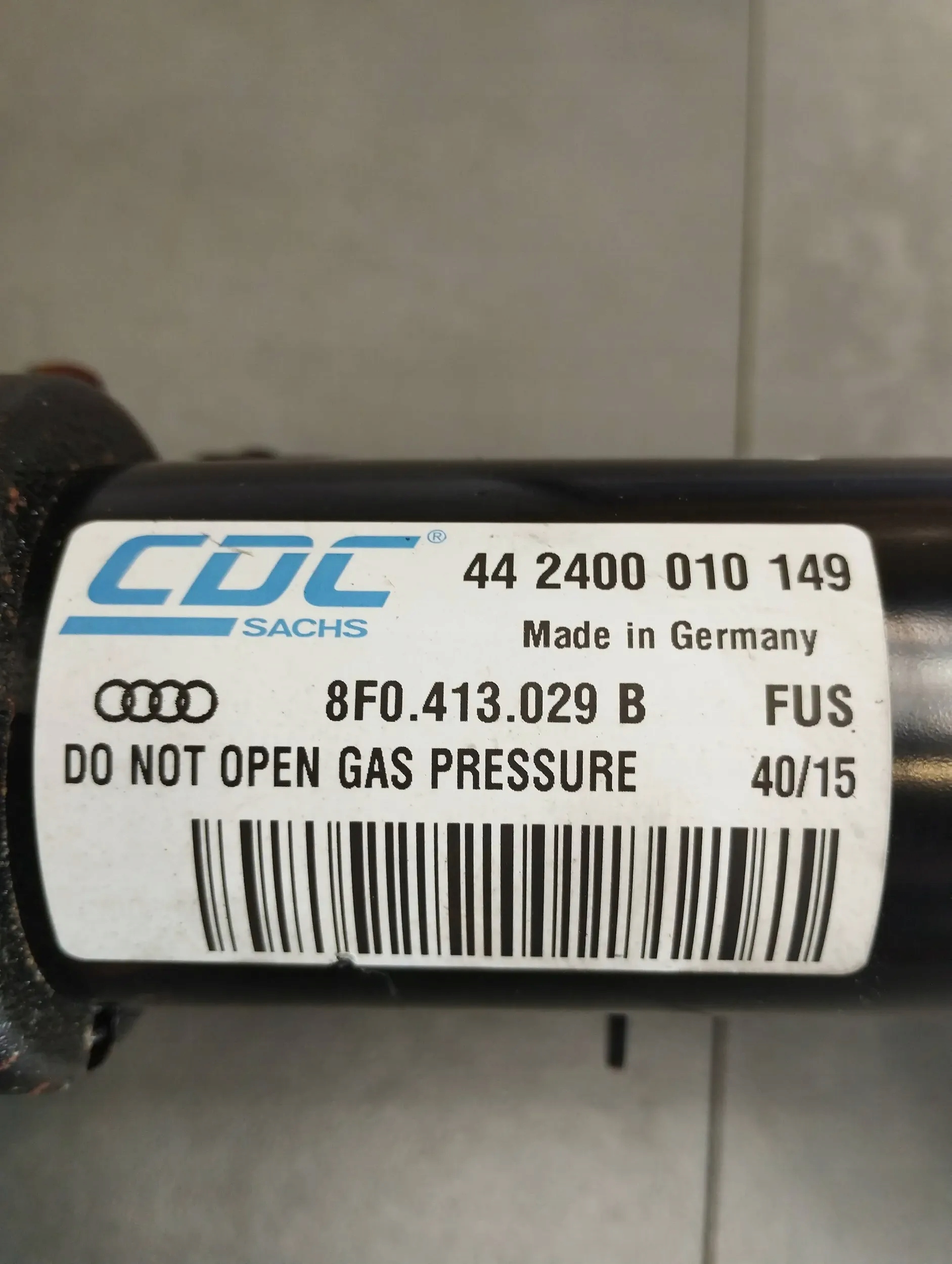 Audi A5 Sportback 8TA shock absorber left front 8F0413029B