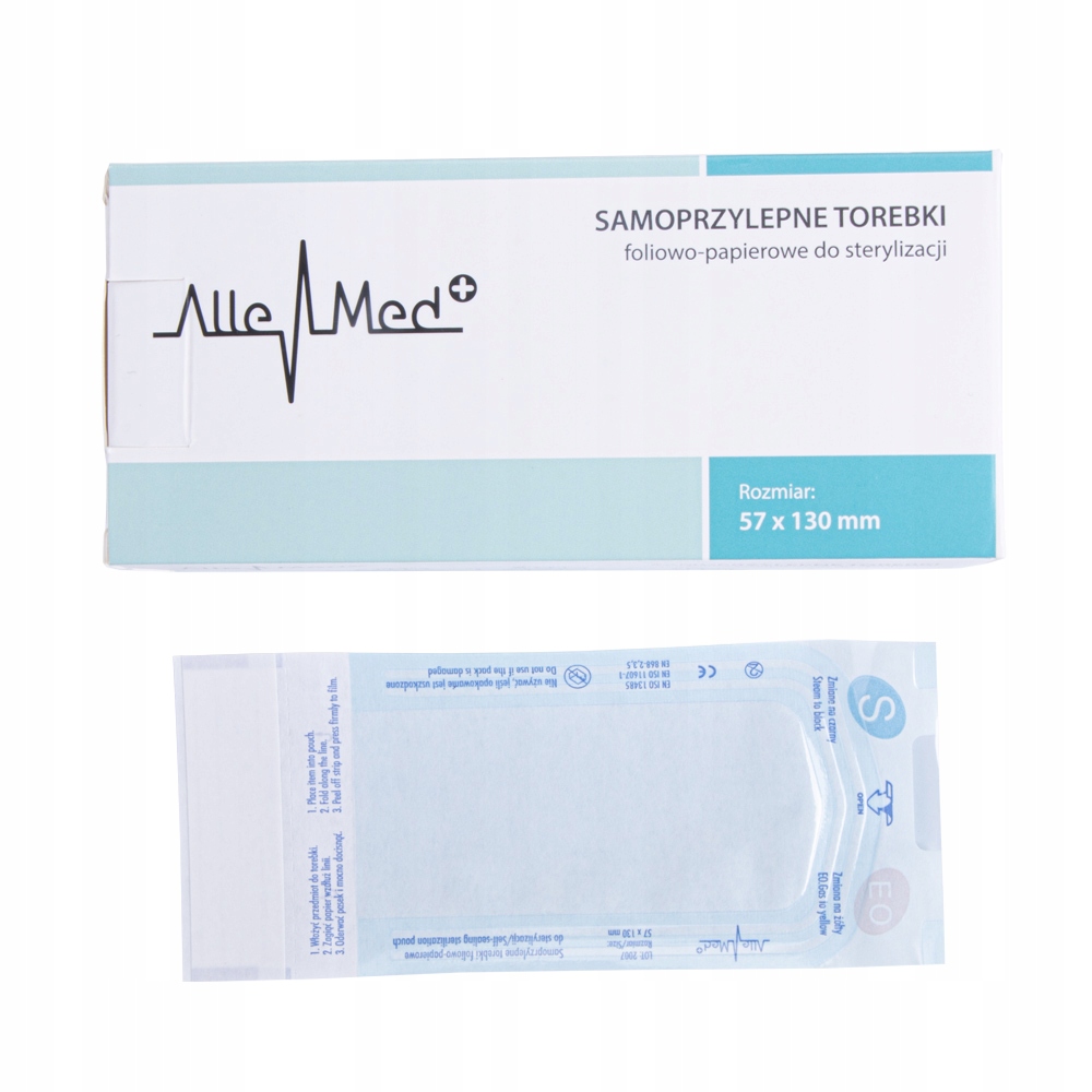 

Torebki Do Sterylizacji 57 X 130 MM Allemed 200SZT