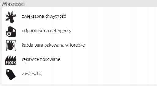 Rękawice Ochronne Gumowe Flokowane GOSFLOW r.L Marka Reis