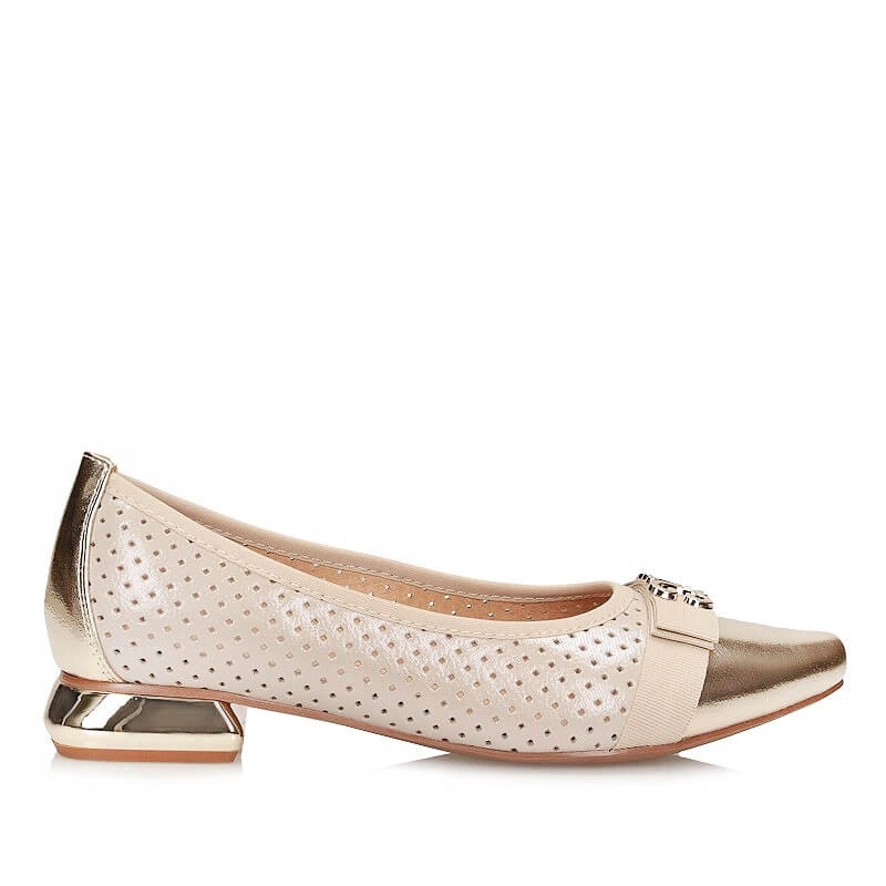 Dámské balerínky Potocki 26-12556BG, béžové, nazouvací