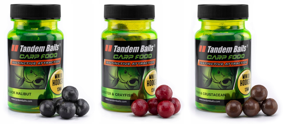 Carp Food Mini Oil Hookers kulki haczykowe 12mm/50g Mix rybny 3 sztuki