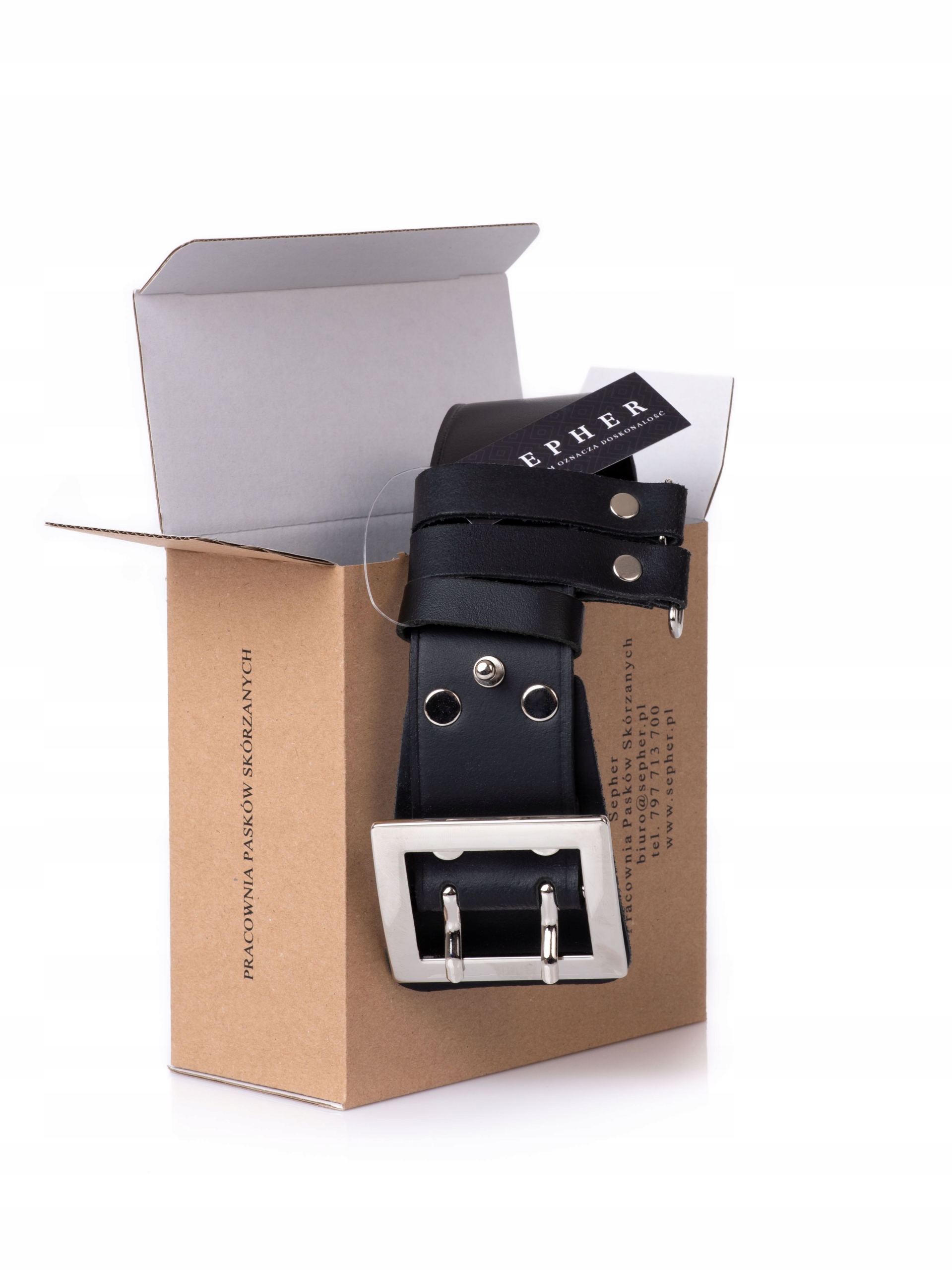 Pas OFICERSKI 100% skórzany policyjny wojskowy | M Płeć uniseks