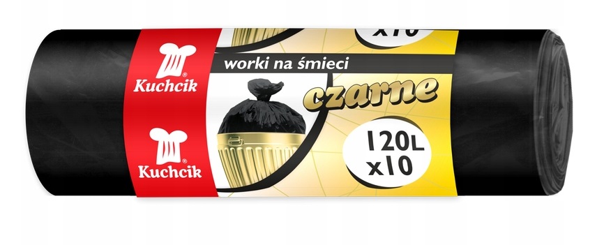 

Kuchcik 2731 Worki Na Śmieci Czarne 120L x 10 Szt.