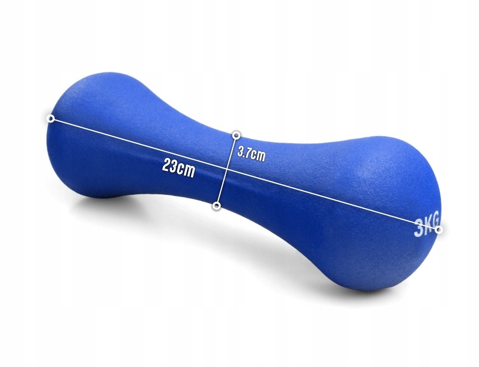 HANTLE ŻELIWNE HANTELKI NEOPRENOWE DO ĆWICZEŃ W DOMU CIĘŻARKI ZESTAW 2x3 kg EAN (GTIN) 5903657313767