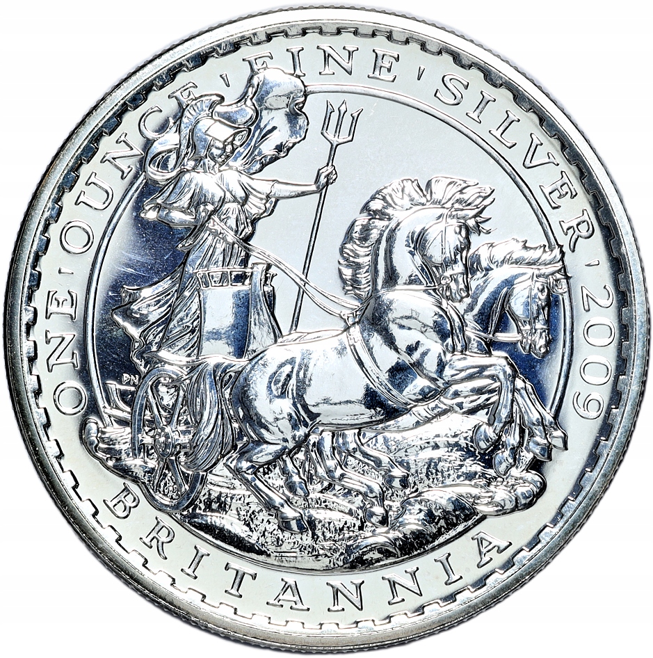 2 funty 2009 Britannia - 1 oz Ag999