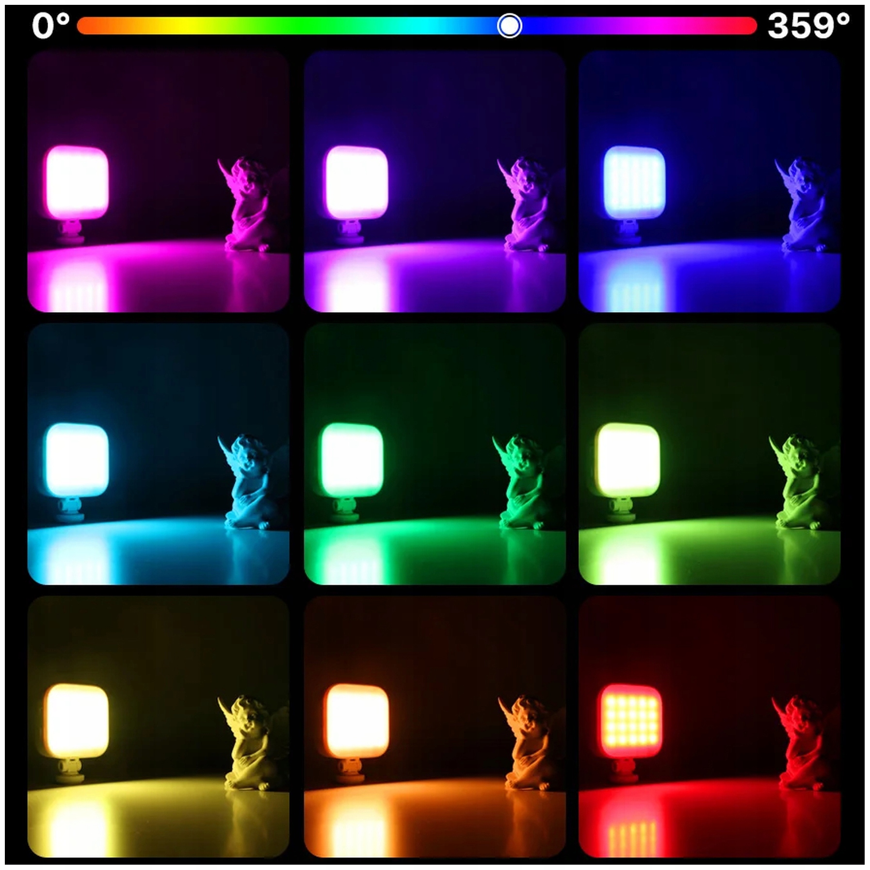 Lampa LED Ulanzi U60 - RGB, WB (2500 K - 9000 K) Magnetyczna biała Stan opakowania oryginalne