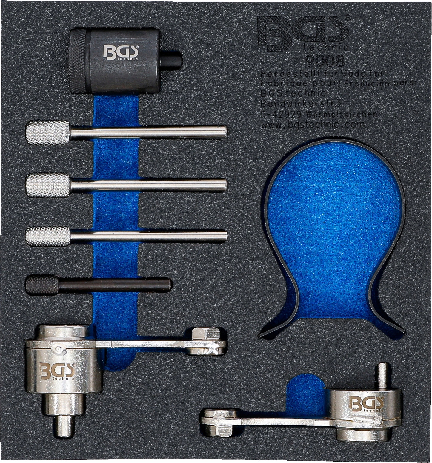 Bgs 9008, Vložka do dielenského vozíka 1/6: súprava náradia na nastavenie motora